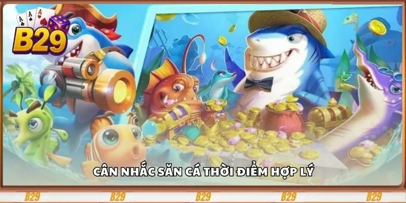 Cân nhắc săn cá thời điểm hợp lý