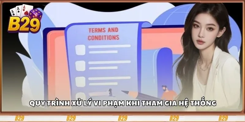 Điều Khoản Và Điều Kiện B29 Mới Nhất Mà Bạn Cần Biết 3 Quy trình xử lý vi phạm khi tham gia hệ thống
